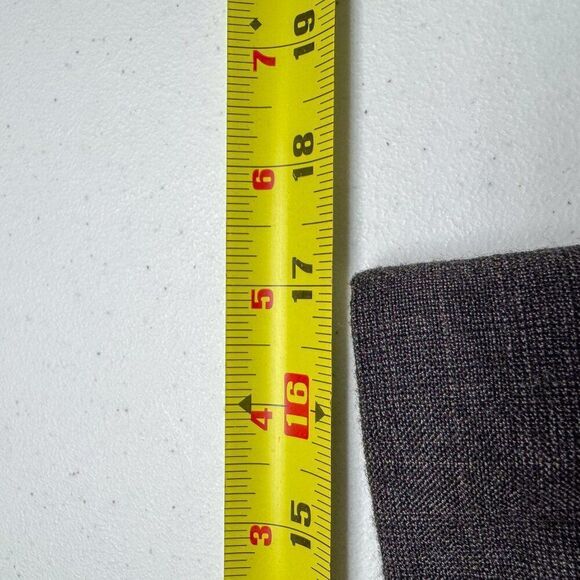 Banana Republic Dress Pants Men 34 Gray Windowpane Wool Slacks Office Work 34x31 - Picture 13 of 16